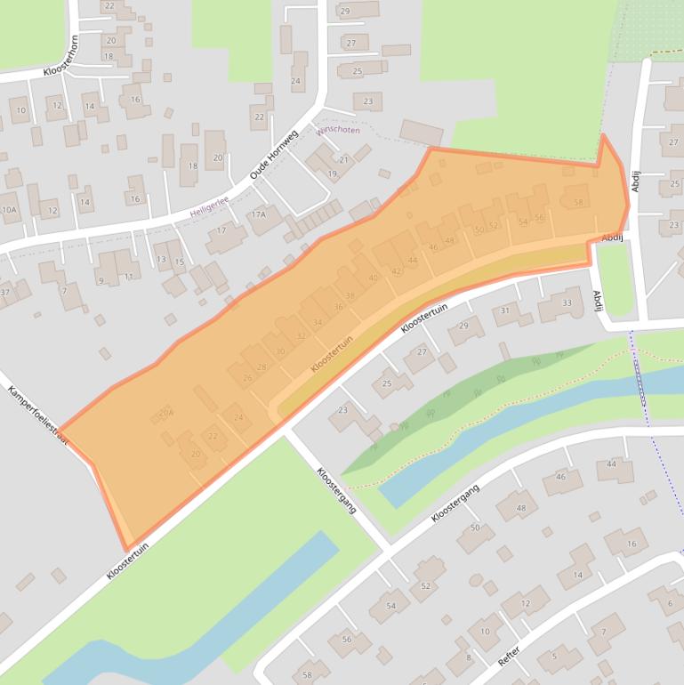 Kaart van postcodegebied 9675RA.