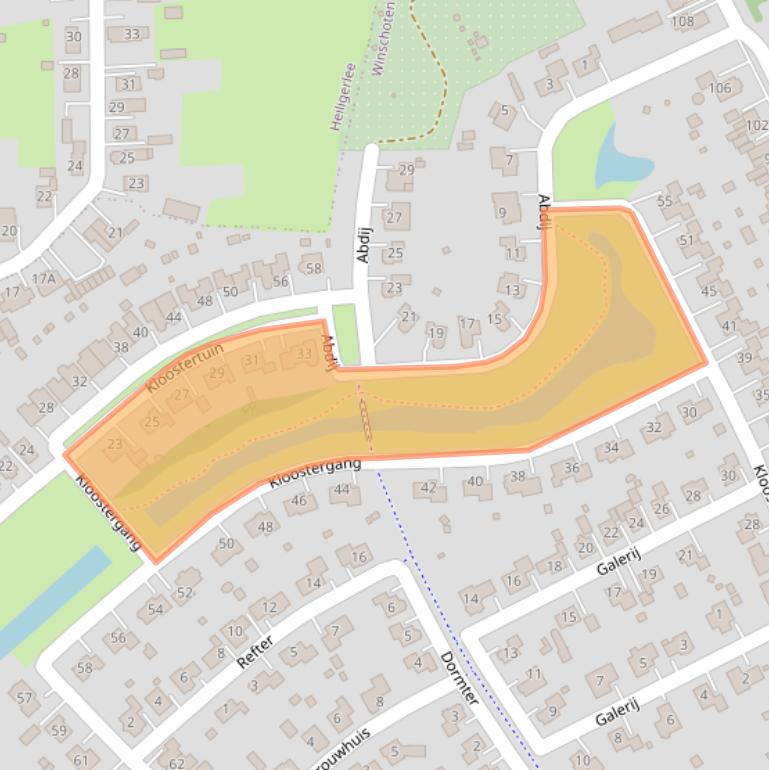 Kaart van postcodegebied 9675RB.