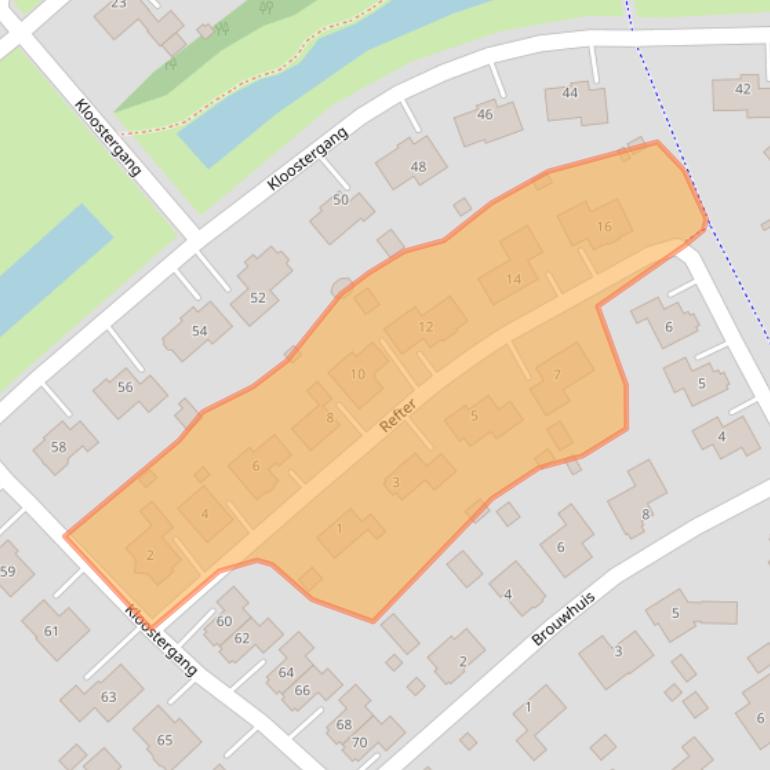 Kaart van postcodegebied 9675RJ.