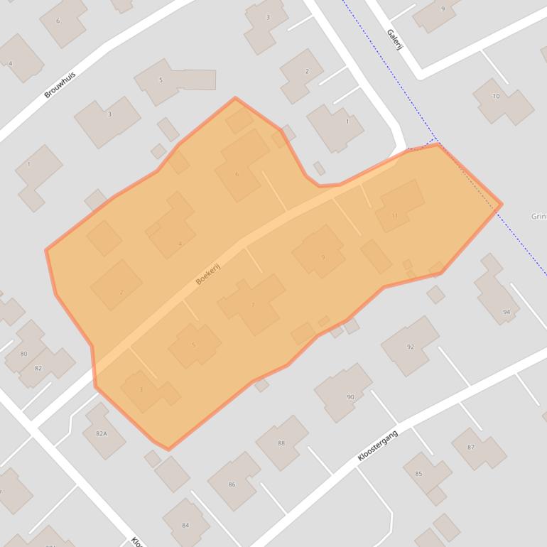 Kaart van postcodegebied 9675RL.