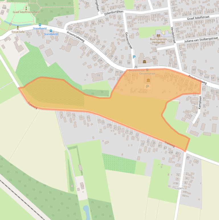 Kaart van postcodegebied 9677PB.