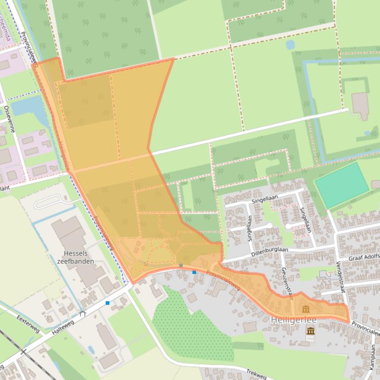 Kaart van postcodegebied 9677PD.