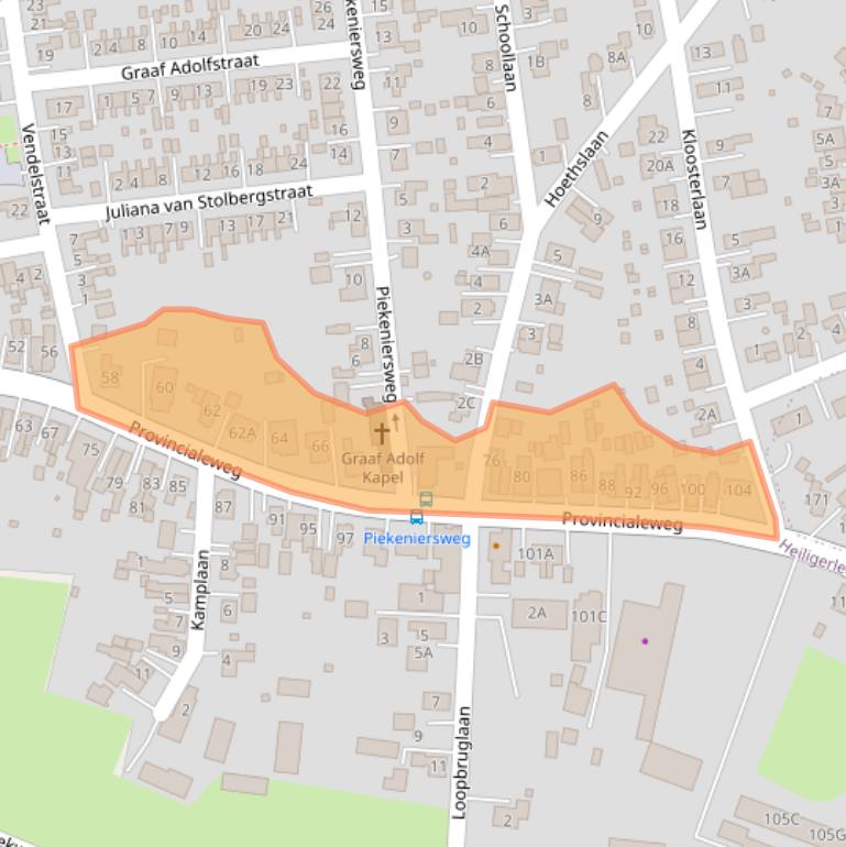 Kaart van postcodegebied 9677PE.