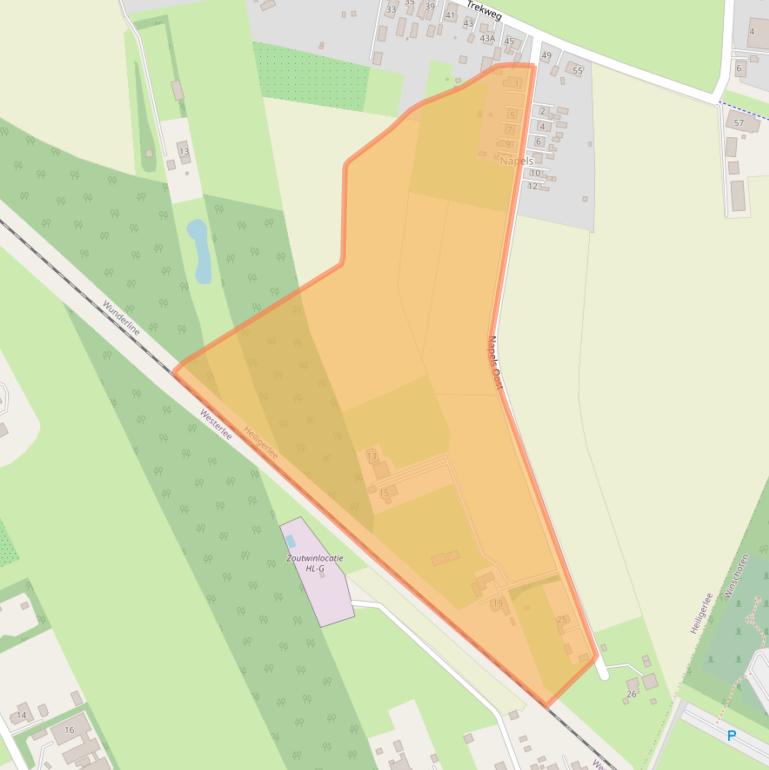 Kaart van postcodegebied 9677RJ.