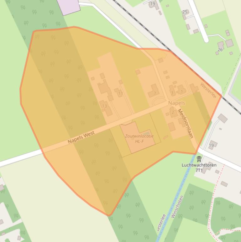 Kaart van postcodegebied 9678PA.