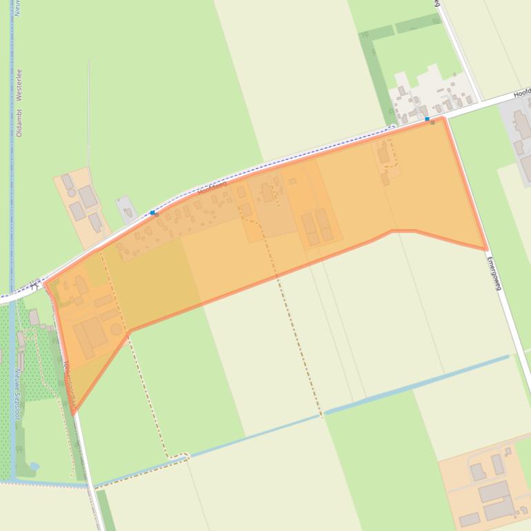 Kaart van postcodegebied 9678PE.