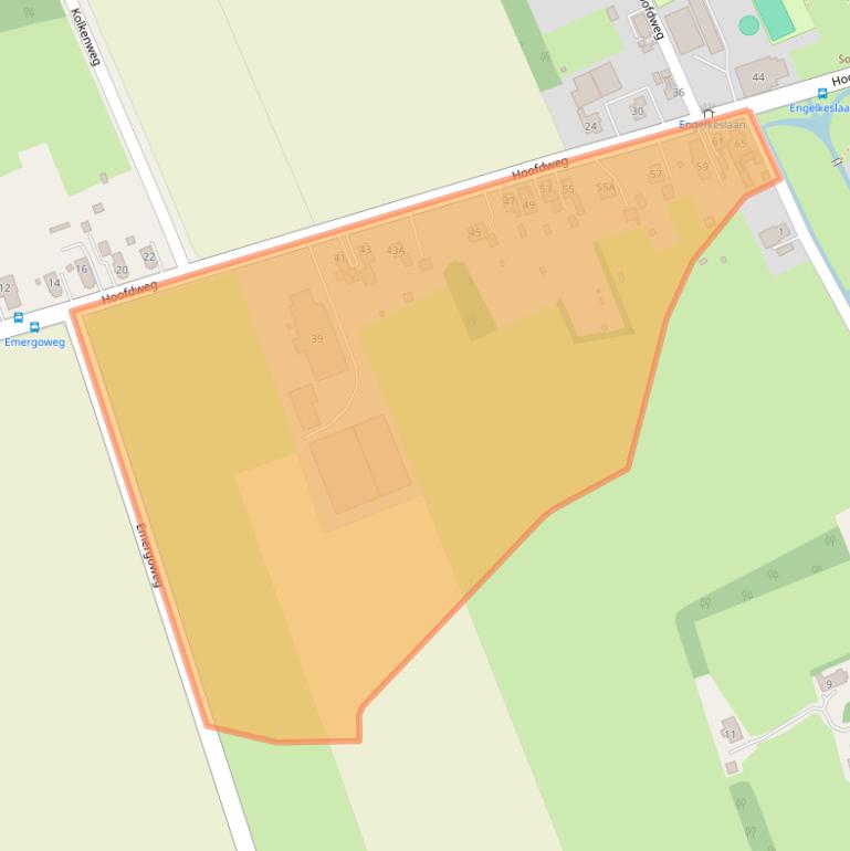 Kaart van postcodegebied 9678PG.