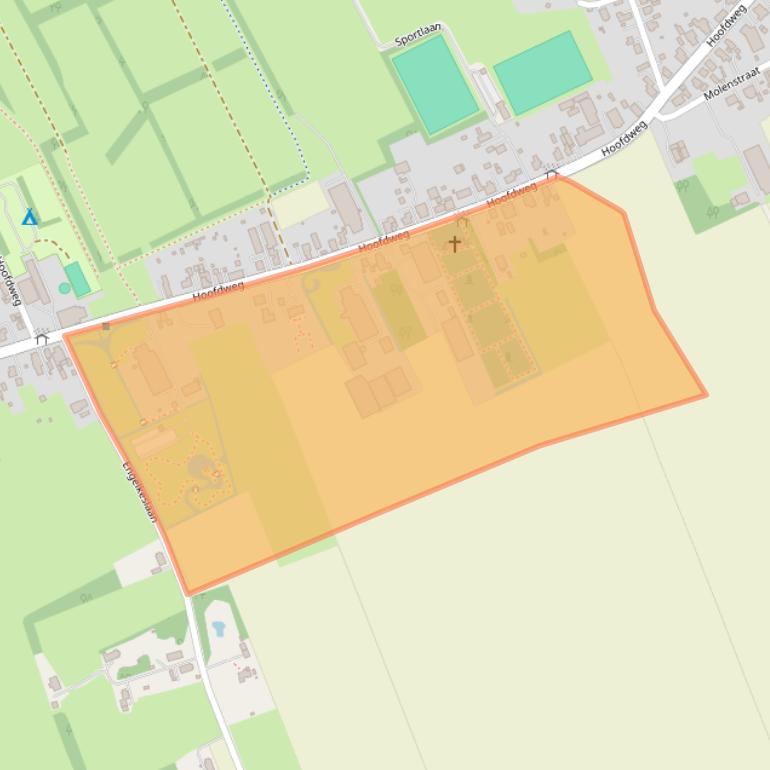 Kaart van postcodegebied 9678PH.