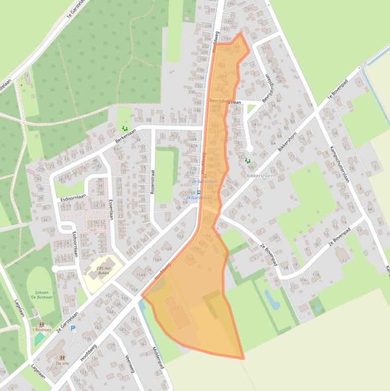 Kaart van postcodegebied 9678PK.