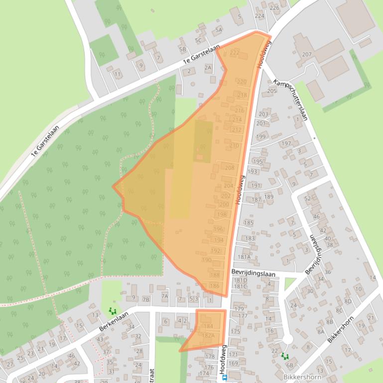 Kaart van postcodegebied 9678PT.
