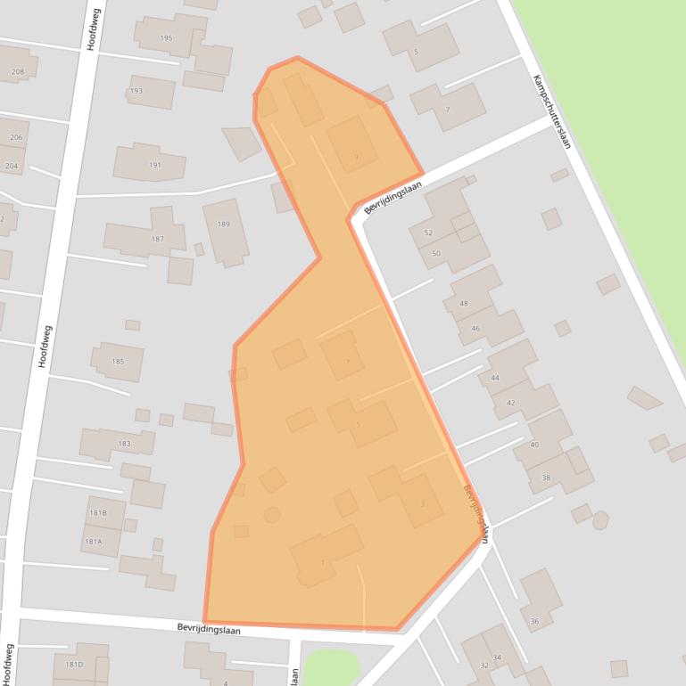 Kaart van postcodegebied 9678RA.