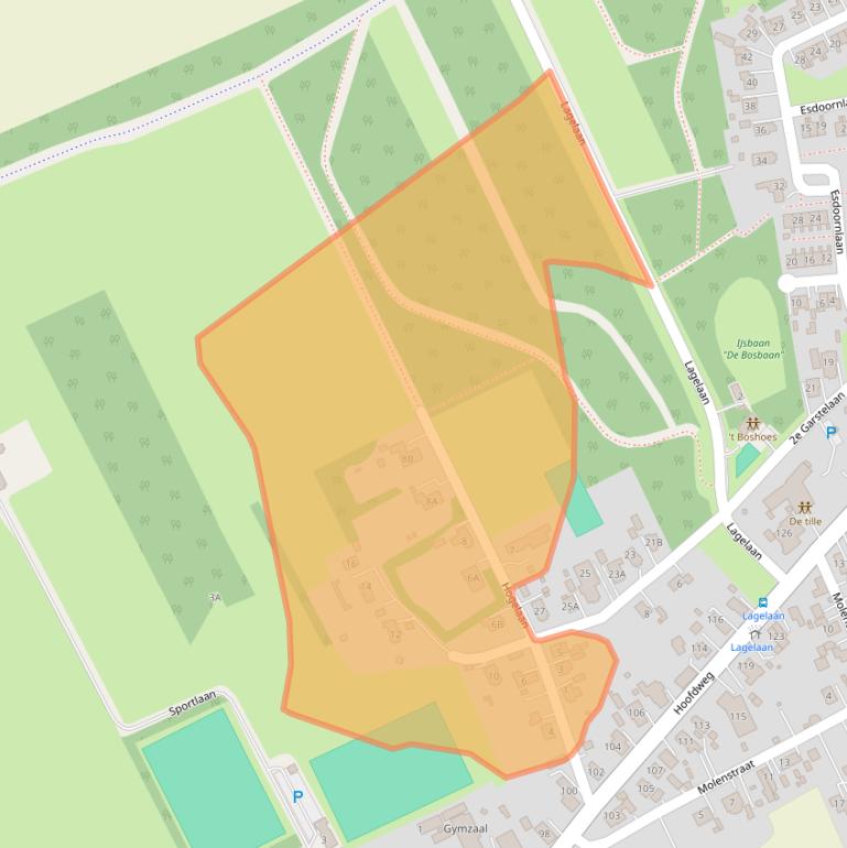 Kaart van postcodegebied 9678RB.