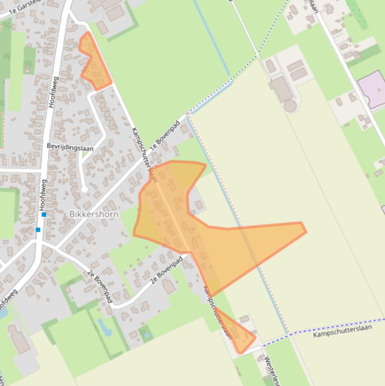 Kaart van postcodegebied 9678RJ.