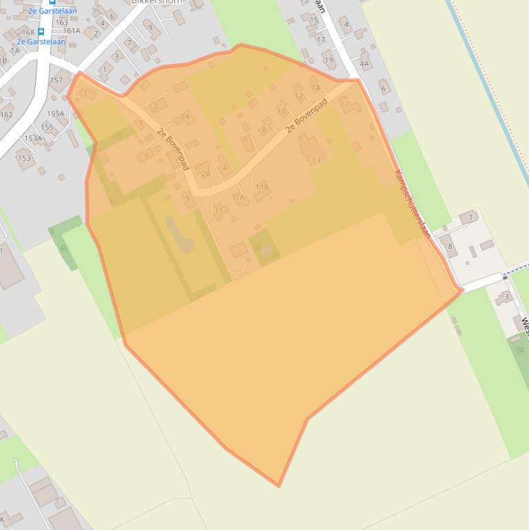 Kaart van postcodegebied 9678RK.