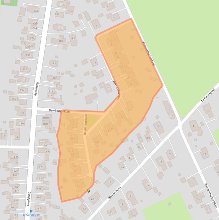 Kaart van postcodegebied 9678RN.