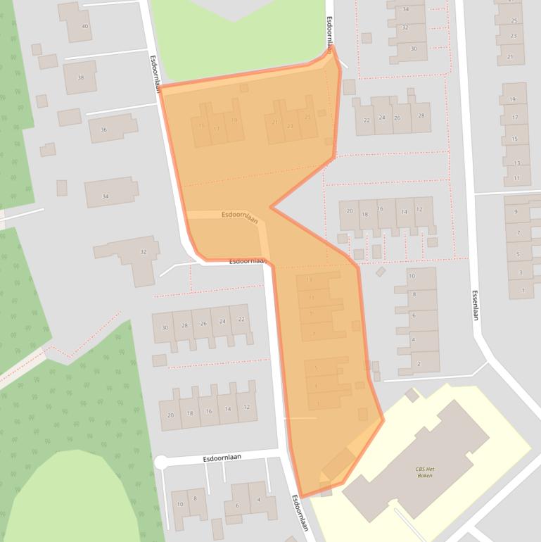 Kaart van postcodegebied 9678RP.