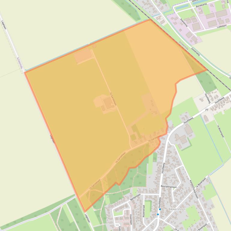 Kaart van postcodegebied 9678RS.