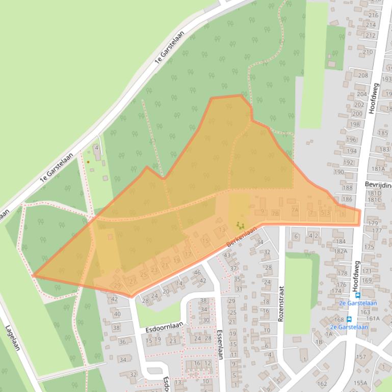Kaart van postcodegebied 9678RT.