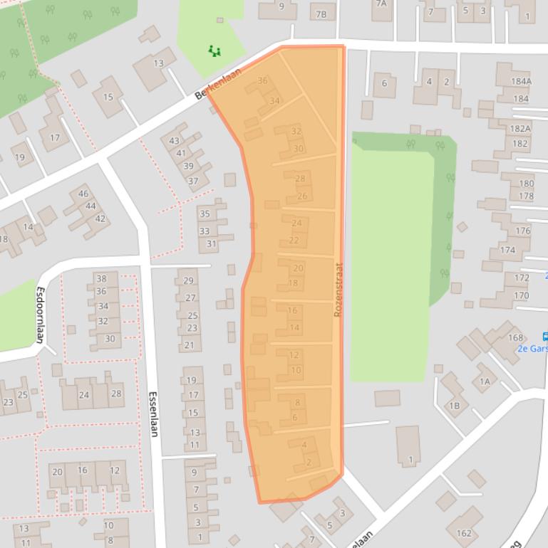 Kaart van postcodegebied 9678RV.