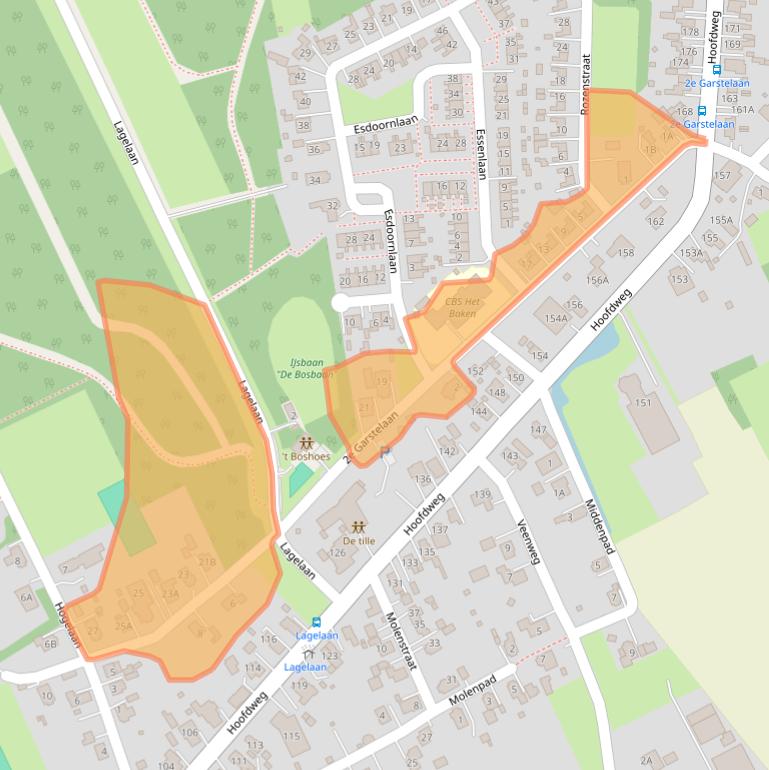 Kaart van postcodegebied 9678RW.