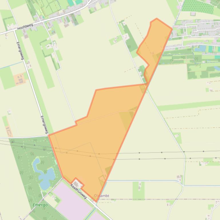 Kaart van postcodegebied 9678TE.