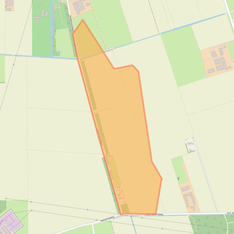 Kaart van postcodegebied 9678TH.