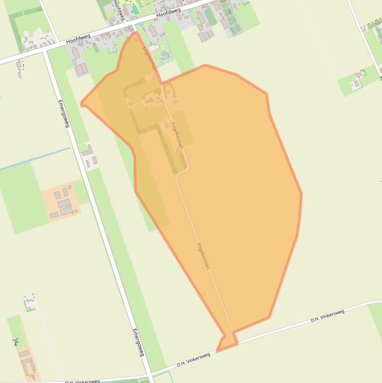 Kaart van postcodegebied 9678TK.