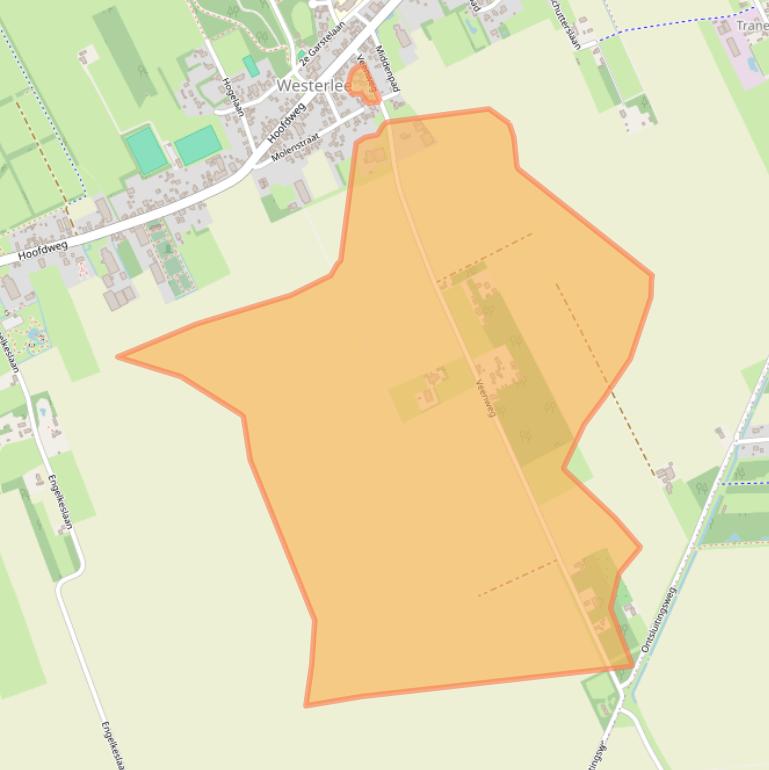 Kaart van postcodegebied 9678TL.