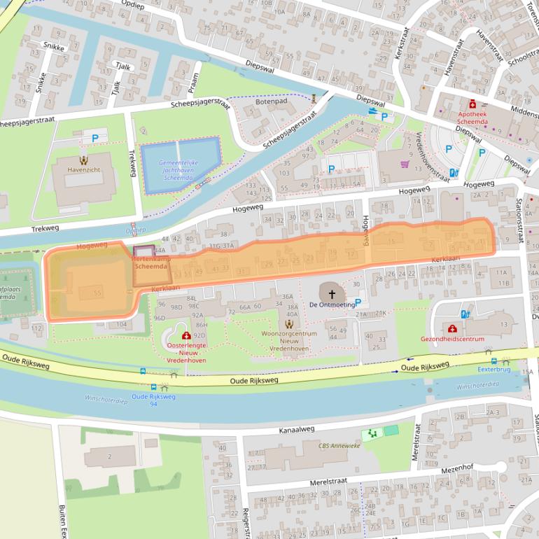 Kaart van postcodegebied 9679AD.