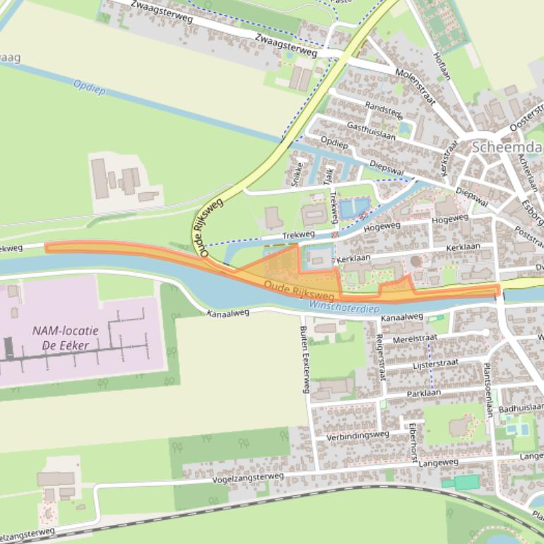 Kaart van postcodegebied 9679AH.