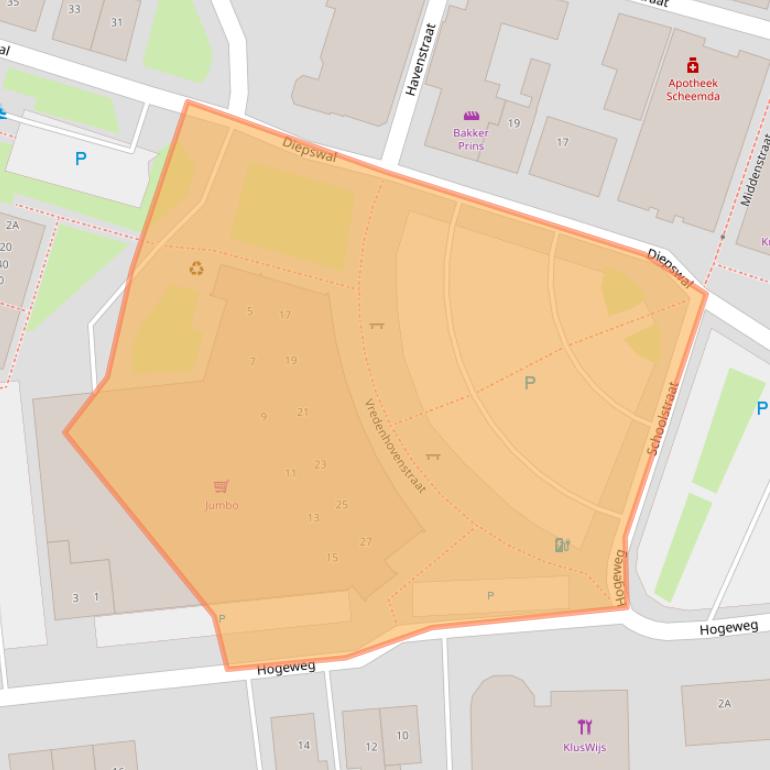 Kaart van postcodegebied 9679AL.