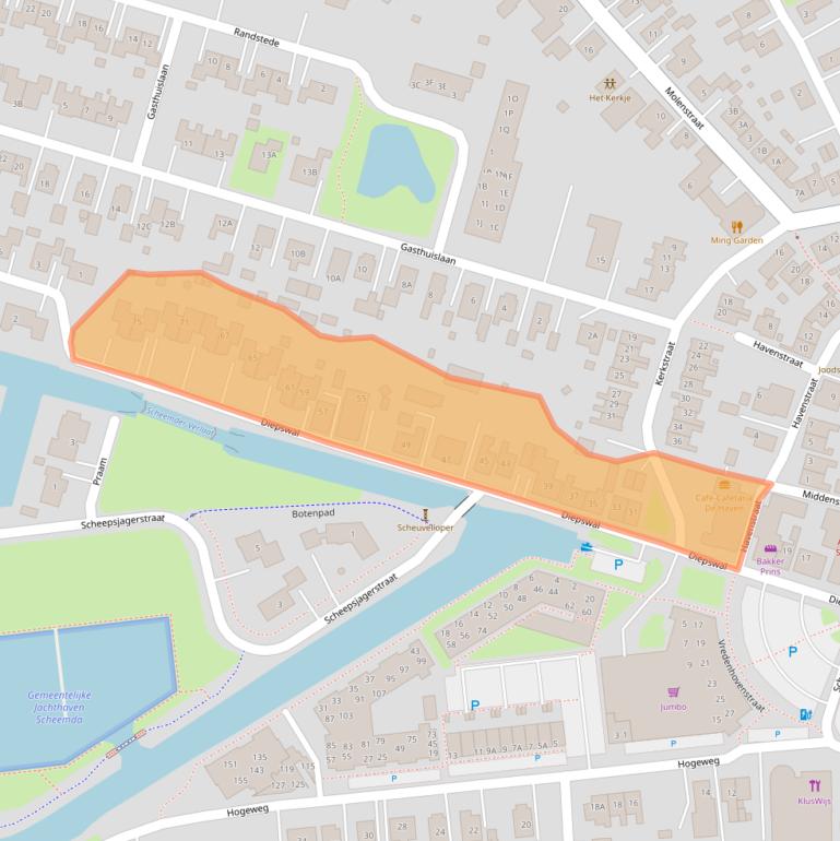 Kaart van postcodegebied 9679AN.