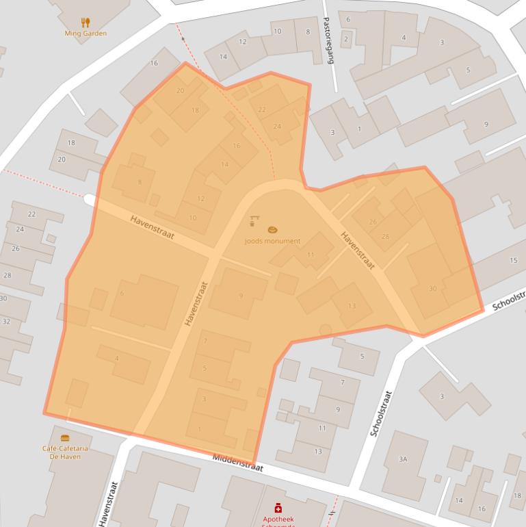 Kaart van postcodegebied 9679AP.