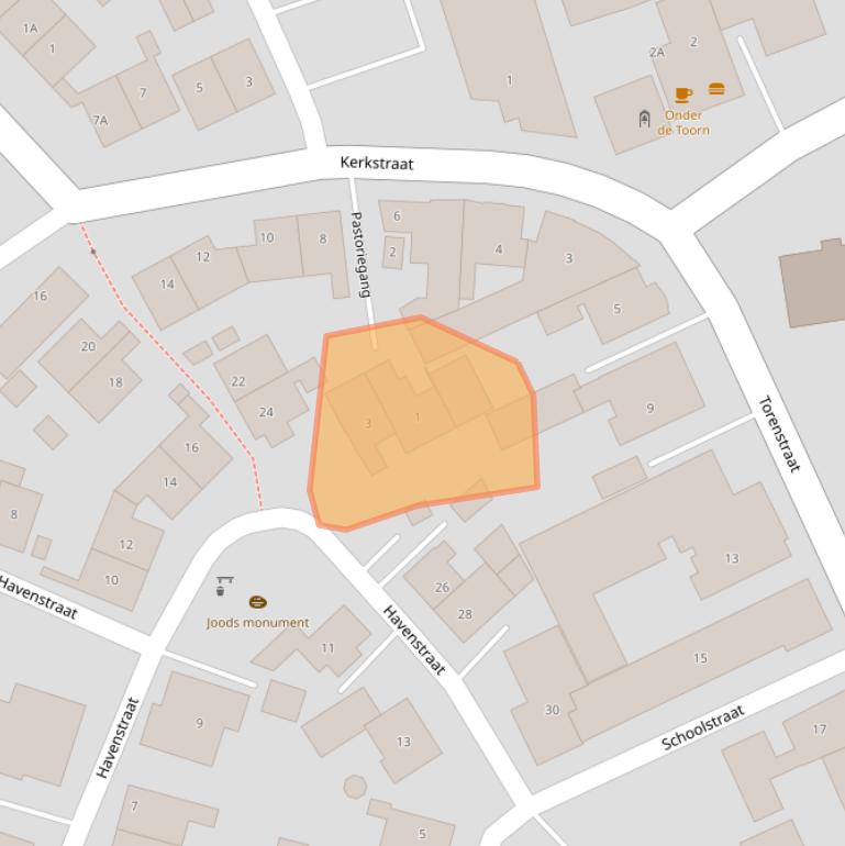 Kaart van postcodegebied 9679AT.