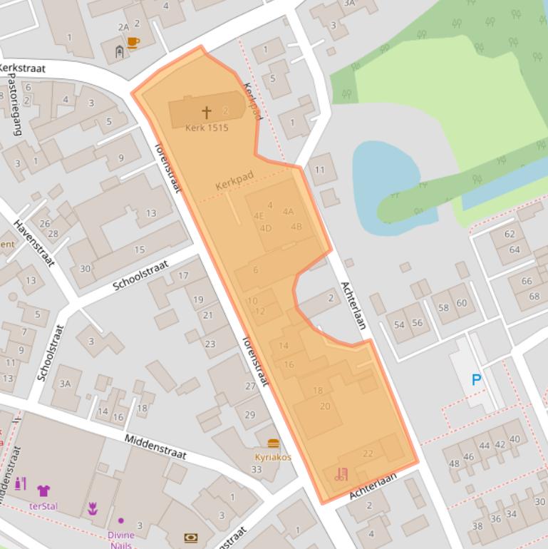 Kaart van postcodegebied 9679BP.