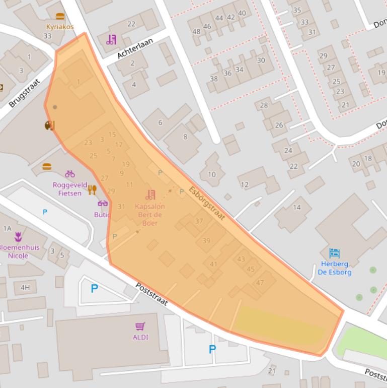 Kaart van postcodegebied 9679BS.
