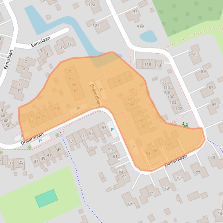 Kaart van postcodegebied 9679CW.