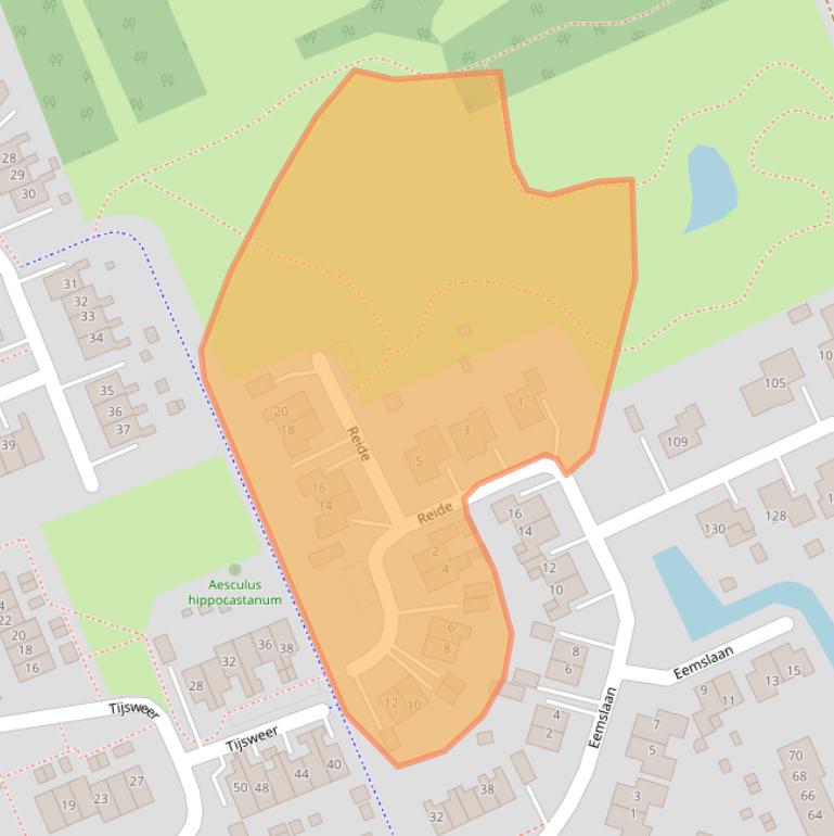 Kaart van postcodegebied 9679DB.
