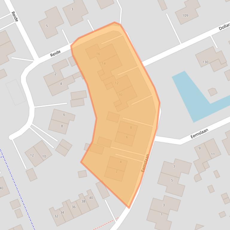 Kaart van postcodegebied 9679DG.