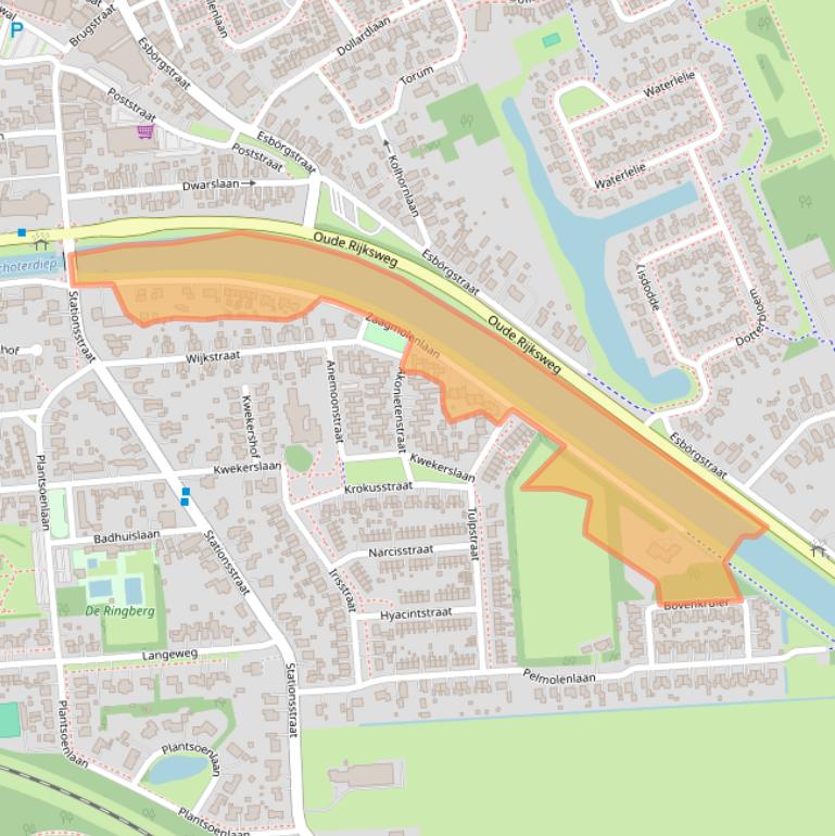 Kaart van postcodegebied 9679EH.