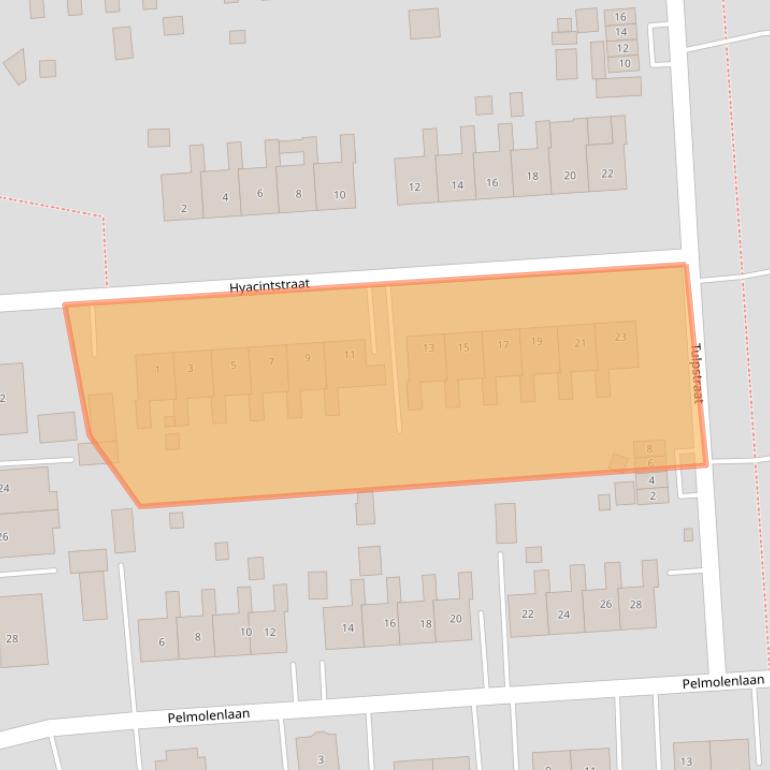 Kaart van postcodegebied 9679EW.