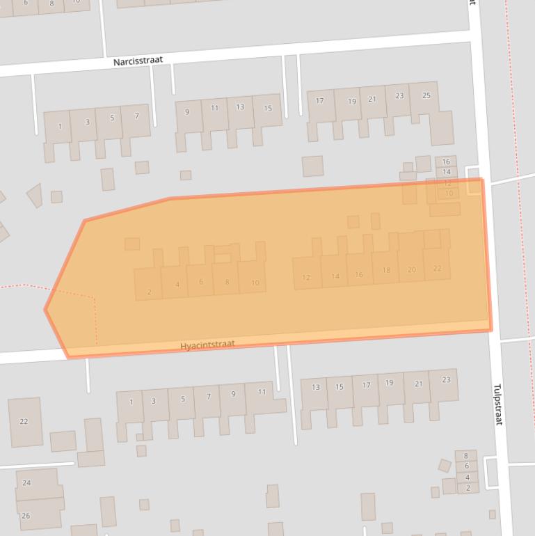 Kaart van postcodegebied 9679EX.