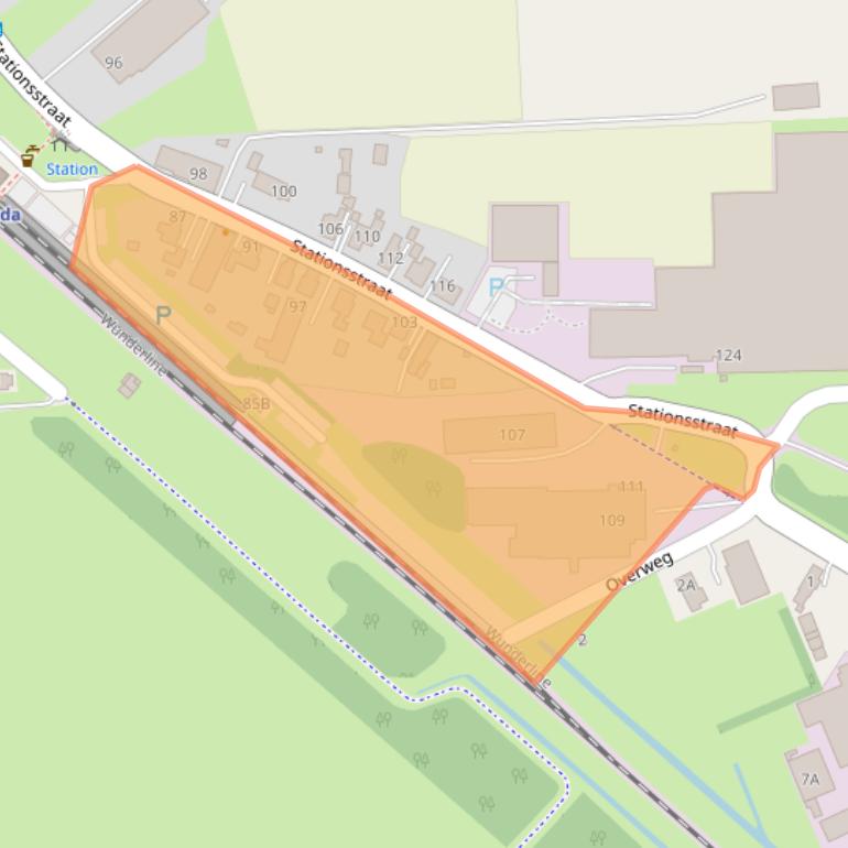 Kaart van postcodegebied 9679EZ.