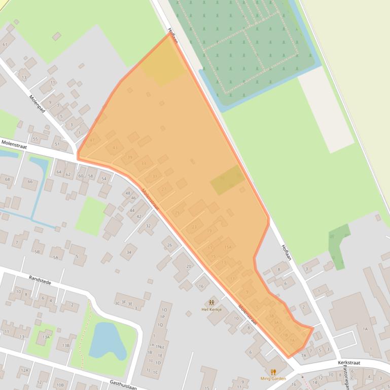 Kaart van postcodegebied 9679KA.