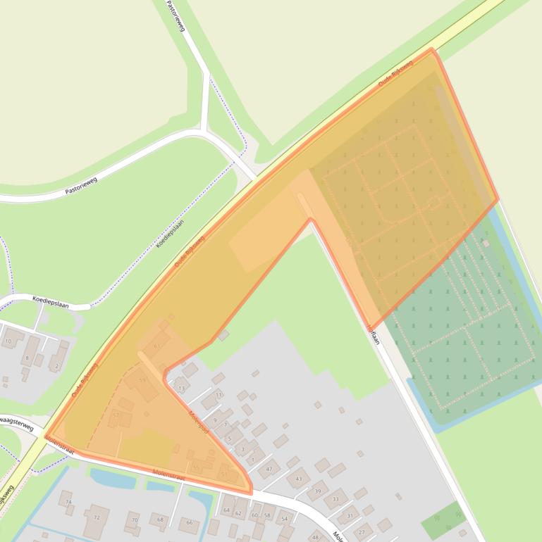 Kaart van postcodegebied 9679KB.