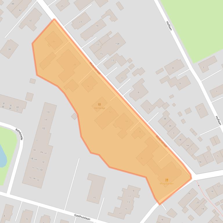 Kaart van postcodegebied 9679KC.