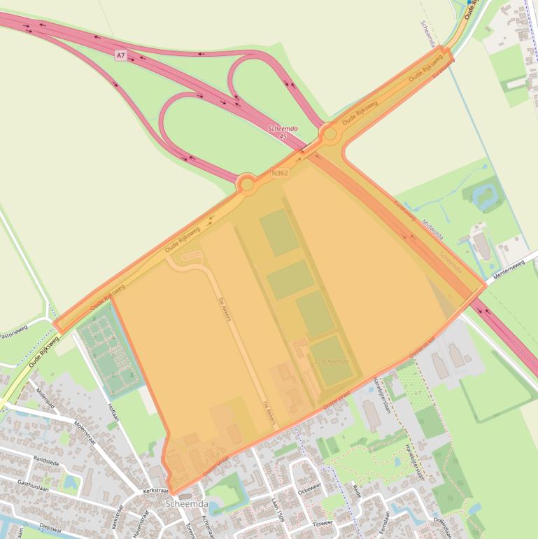 Kaart van postcodegebied 9679KM.