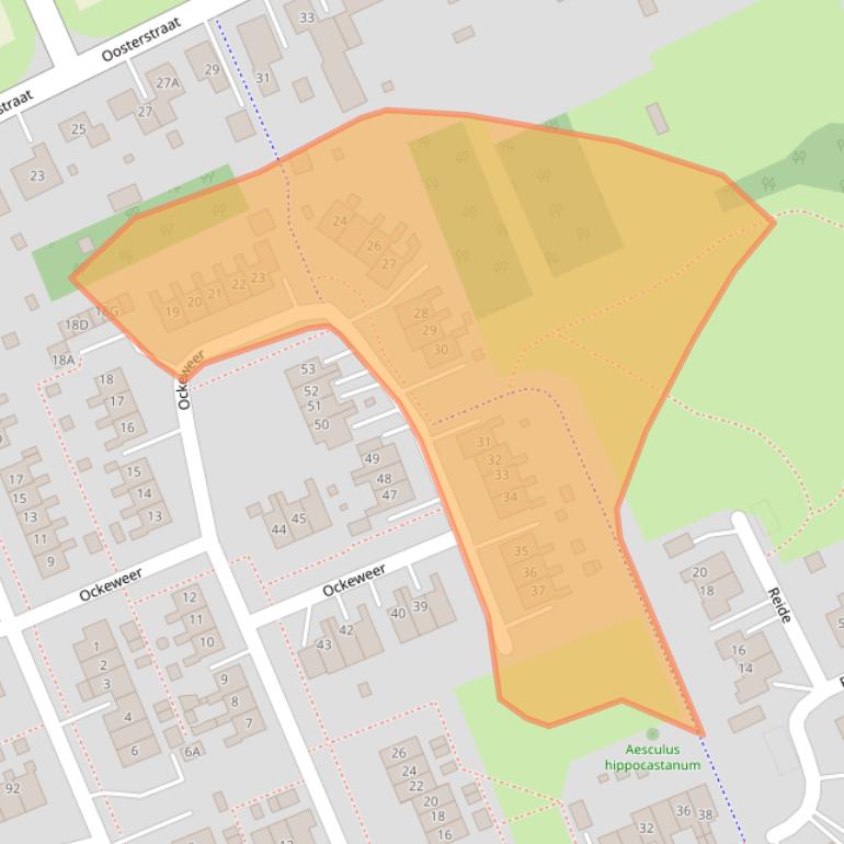 Kaart van postcodegebied 9679LB.