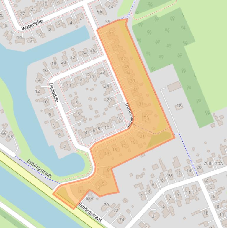 Kaart van postcodegebied 9679MA.