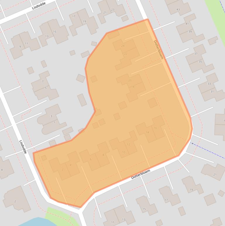 Kaart van postcodegebied 9679MB.